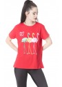 Flamingo Baskılı Tshirt 